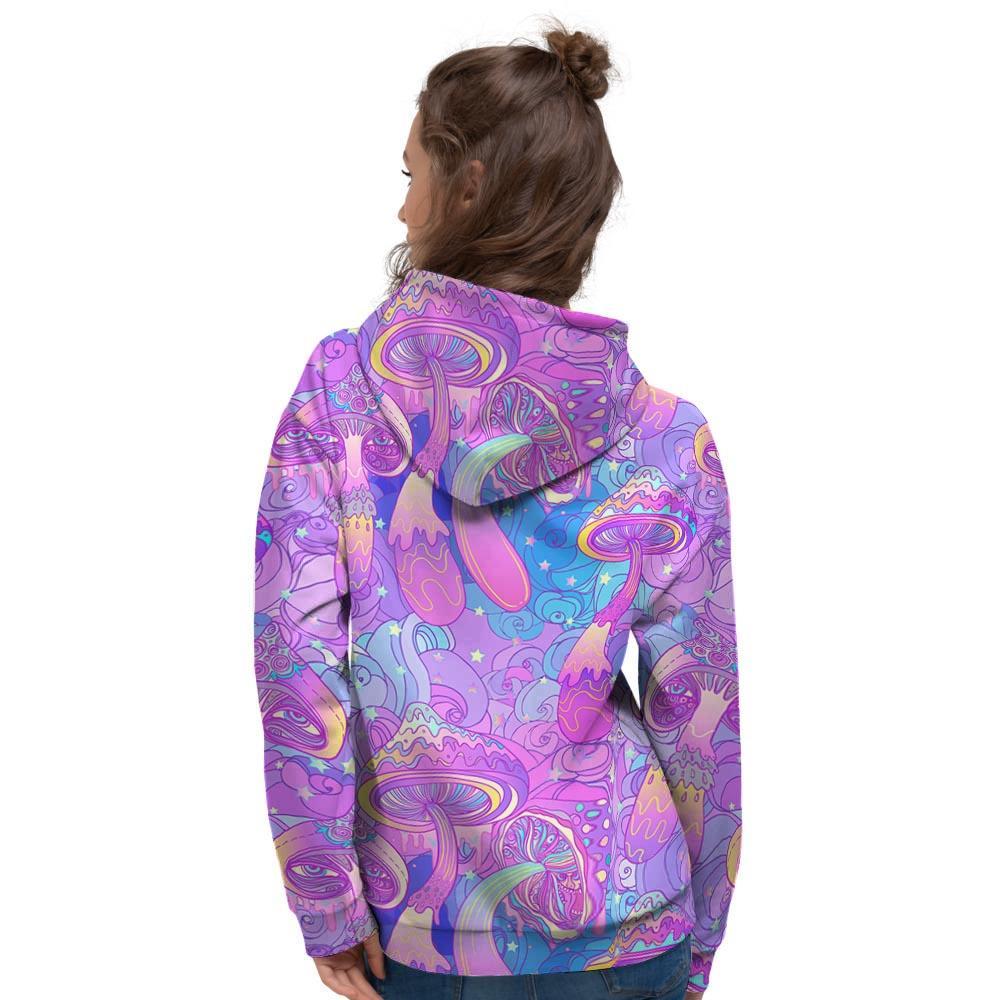 Mushroom Psychedelic Trippy Women's Hoodie-grizzshop