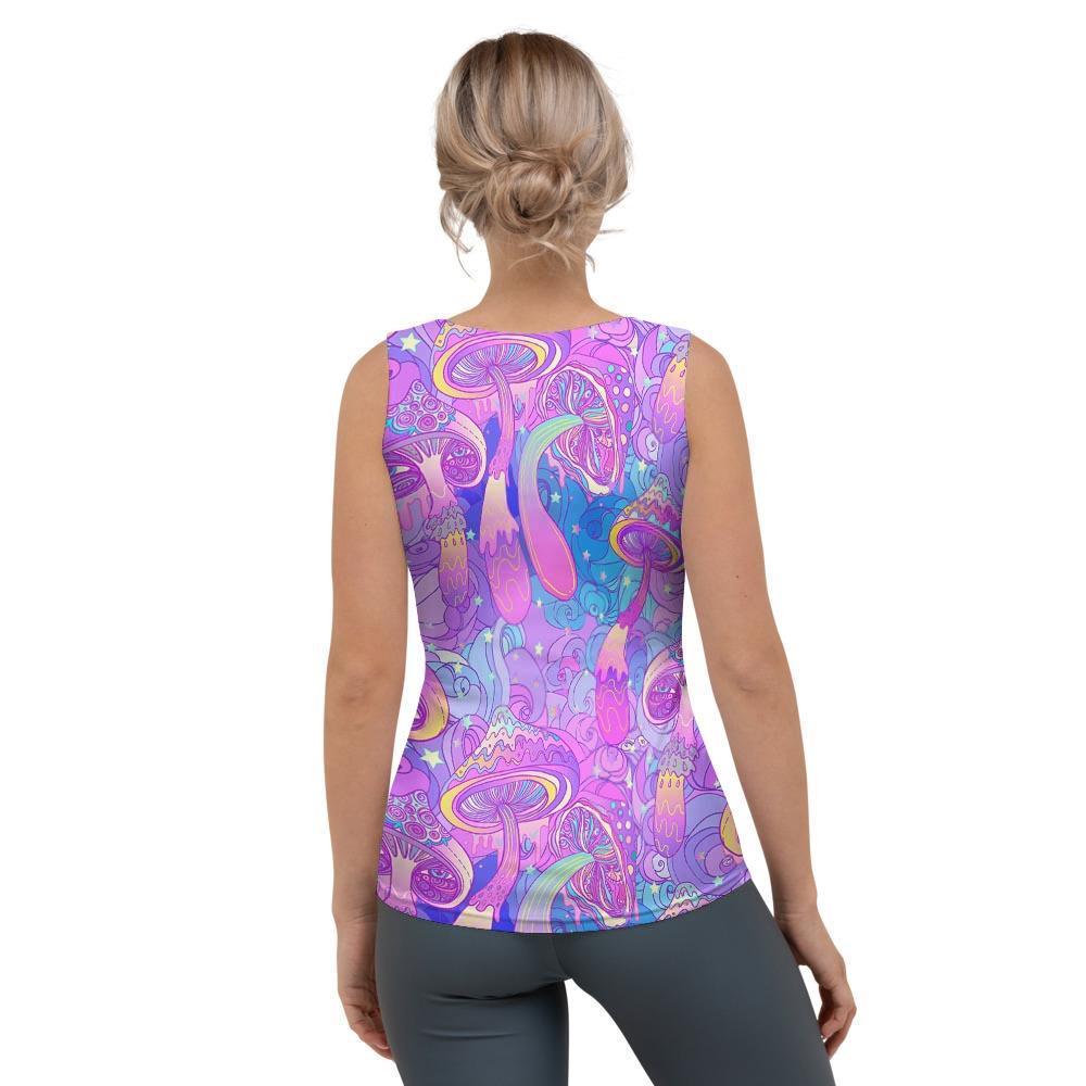 Mushroom Psychedelic Trippy Women's Tank Top-grizzshop