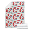 Mushroom Red Dot Print Pattern Blanket-grizzshop