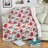 Mushroom Red Dot Print Pattern Blanket-grizzshop