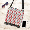 Mushroom Red Dot Print Pattern Crossbody Bags-grizzshop