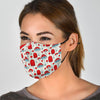 Mushroom Red Dot Print Pattern Face Mask-grizzshop