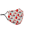 Mushroom Red Dot Print Pattern Face Mask-grizzshop