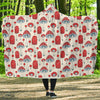 Mushroom Red Dot Print Pattern Hooded Blanket-grizzshop