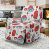 Mushroom Red Dot Print Pattern Recliner Cover-grizzshop