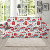 Mushroom Red Dot Print Pattern Sofa Covers-grizzshop