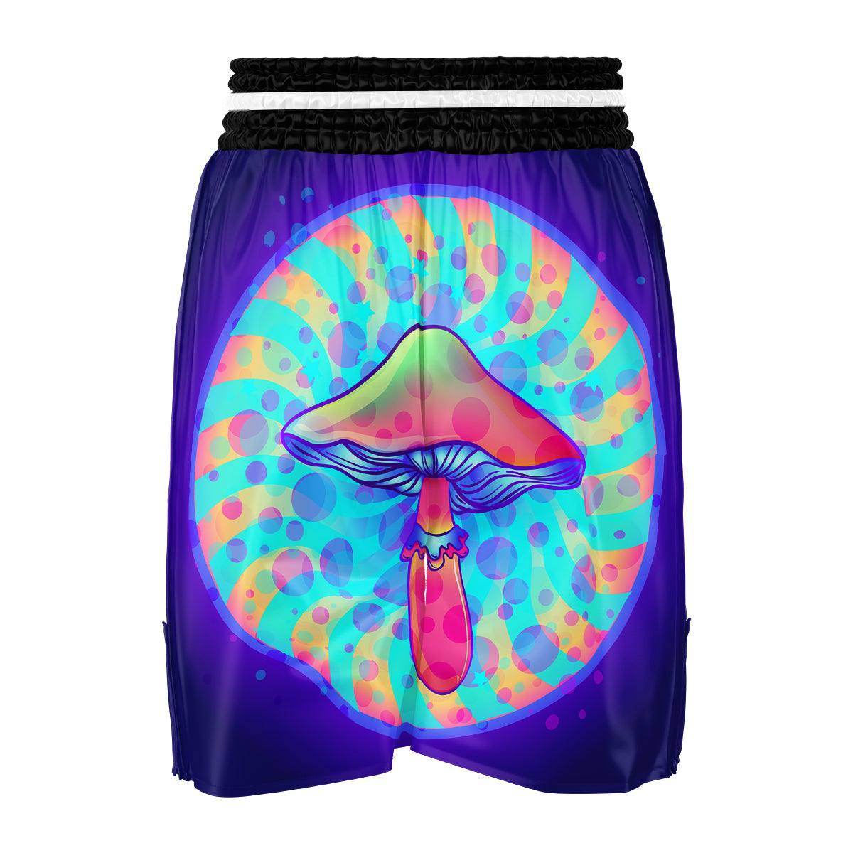 Mushrooms Psychedelic Print Boxing Shorts-grizzshop