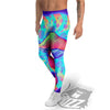 Mushrooms Psychedelic Print Men's Leggings-grizzshop