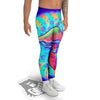 Mushrooms Psychedelic Print Men's Leggings-grizzshop