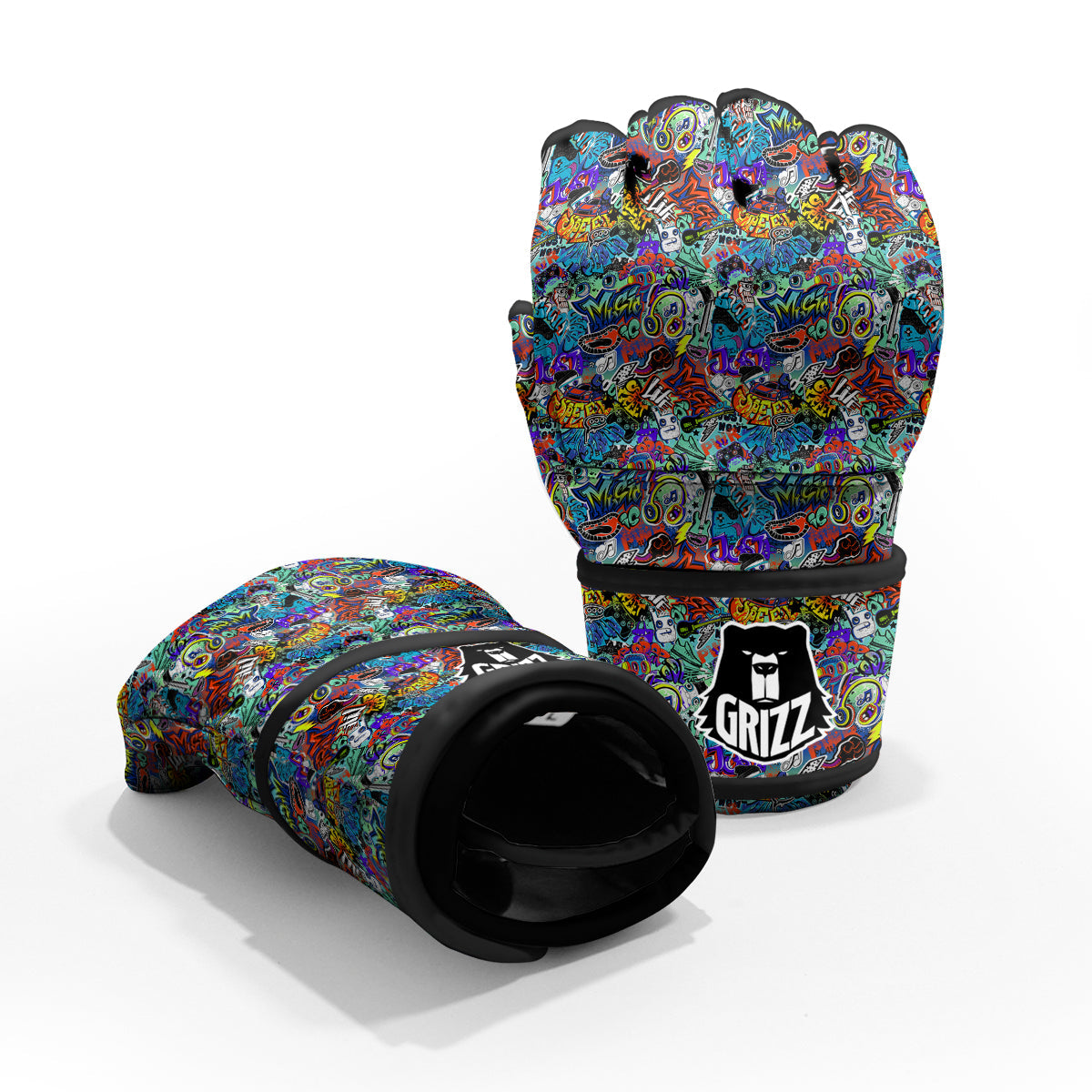 Music Abstract Print Pattern MMA Gloves-grizzshop