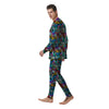 Music Abstract Print Pattern Men's Pajamas-grizzshop