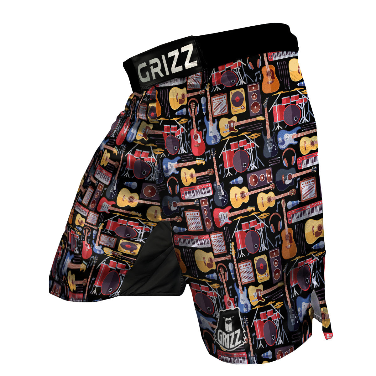 Music Instruments Print Pattern MMA Shorts-grizzshop