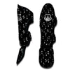 Music Note Black And White Print Pattern Muay Thai Shin Guards-grizzshop