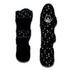 Music Note Black And White Print Pattern Muay Thai Shin Guards-grizzshop