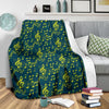 Music Note Pattern Print Blanket-grizzshop