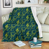 Music Note Pattern Print Blanket-grizzshop