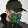 Music Note Pattern Print Face Mask-grizzshop