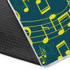 Music Note Pattern Print Floor Mat-grizzshop