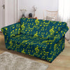 Music Note Pattern Print Loveseat Cover-grizzshop