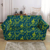 Music Note Pattern Print Loveseat Cover-grizzshop