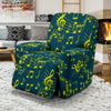 Music Note Pattern Print Recliner Cover-grizzshop