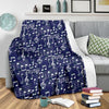 Music Note Print Pattern Blanket-grizzshop