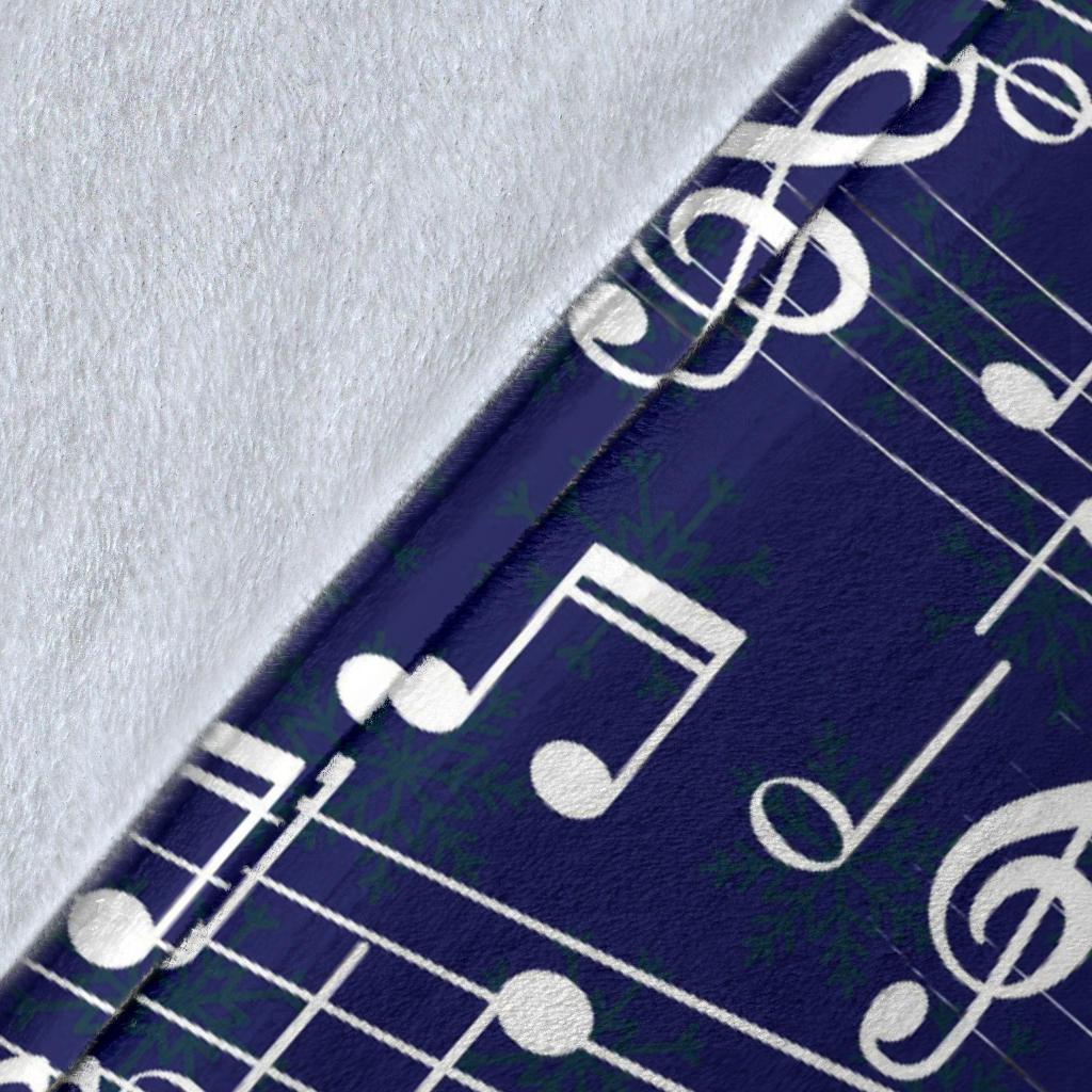 Music Note Print Pattern Blanket-grizzshop