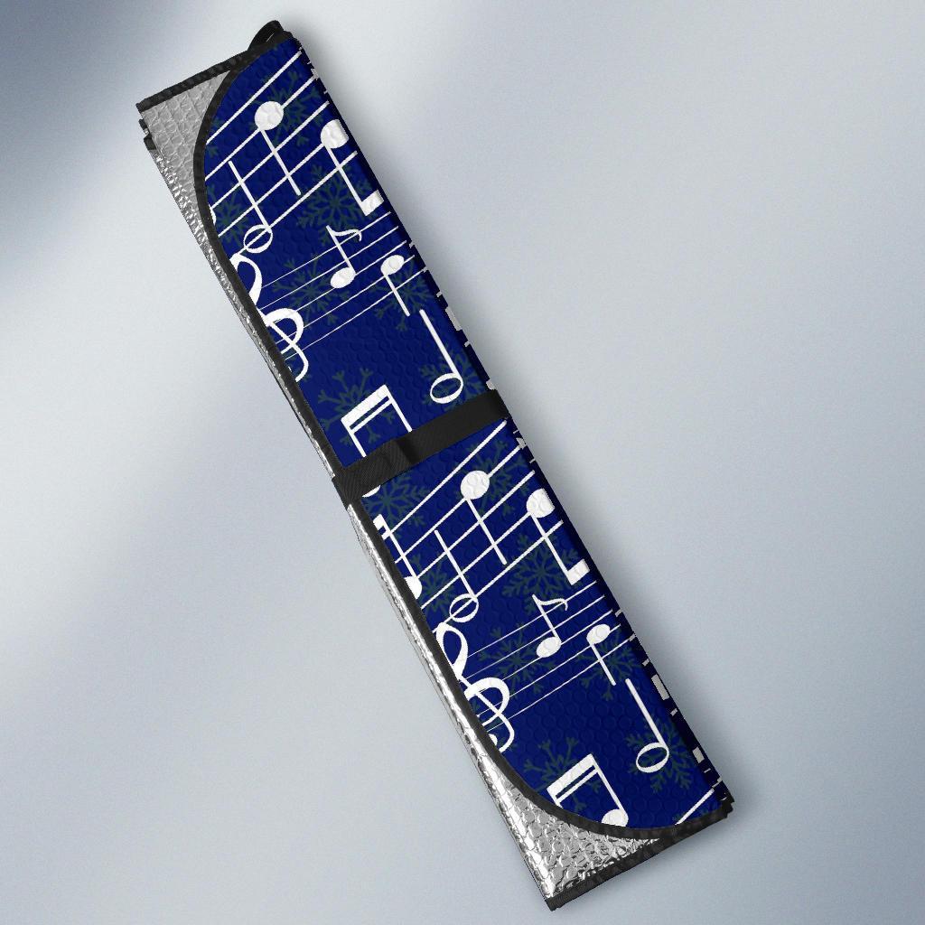 Music Note Print Pattern Car Sun Shade-grizzshop