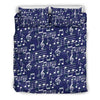 Music Note Print Pattern Duvet Cover Bedding Set-grizzshop