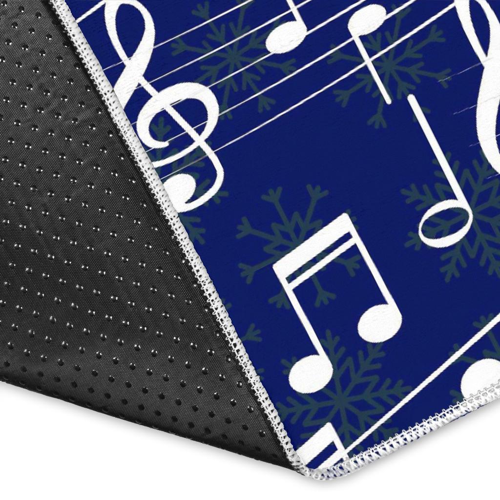 Music Note Print Pattern Floor Mat-grizzshop