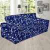 Music Note Print Pattern Sofa Covers-grizzshop