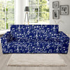 Music Note Print Pattern Sofa Covers-grizzshop