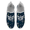 Music Rock And Roll Print Pattern White Athletic Shoes-grizzshop