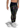 Mystery Of Egypt Neon Print Men's Leggings-grizzshop