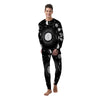 Mystic Wicca White And Black Print Men's Pajamas-grizzshop