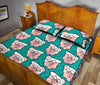 Nana Grandma Pattern Print Bed Set Quilt-grizzshop