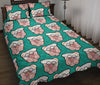 Nana Grandma Pattern Print Bed Set Quilt-grizzshop