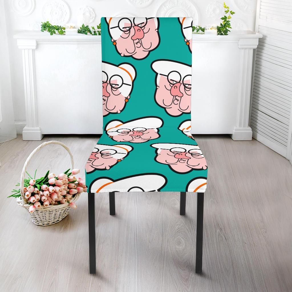 Nana Grandma Pattern Print Chair Cover-grizzshop