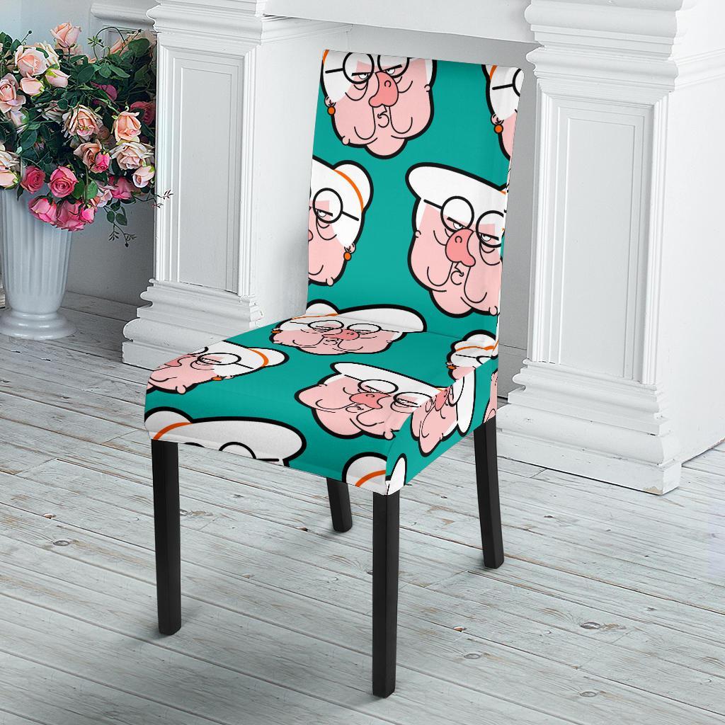 Nana Grandma Pattern Print Chair Cover-grizzshop