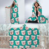 Nana Grandma Pattern Print Hooded Blanket-grizzshop