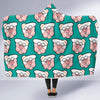 Nana Grandma Pattern Print Hooded Blanket-grizzshop