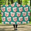 Nana Grandma Pattern Print Hooded Blanket-grizzshop