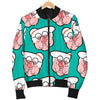 Nana Grandma Pattern Print Men's Bomber Jacket-grizzshop