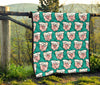 Nana Grandma Pattern Print Quilt-grizzshop