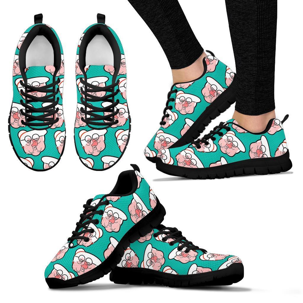 Nana Grandma Pattern Print Sneaker Shoes For Men Women-grizzshop