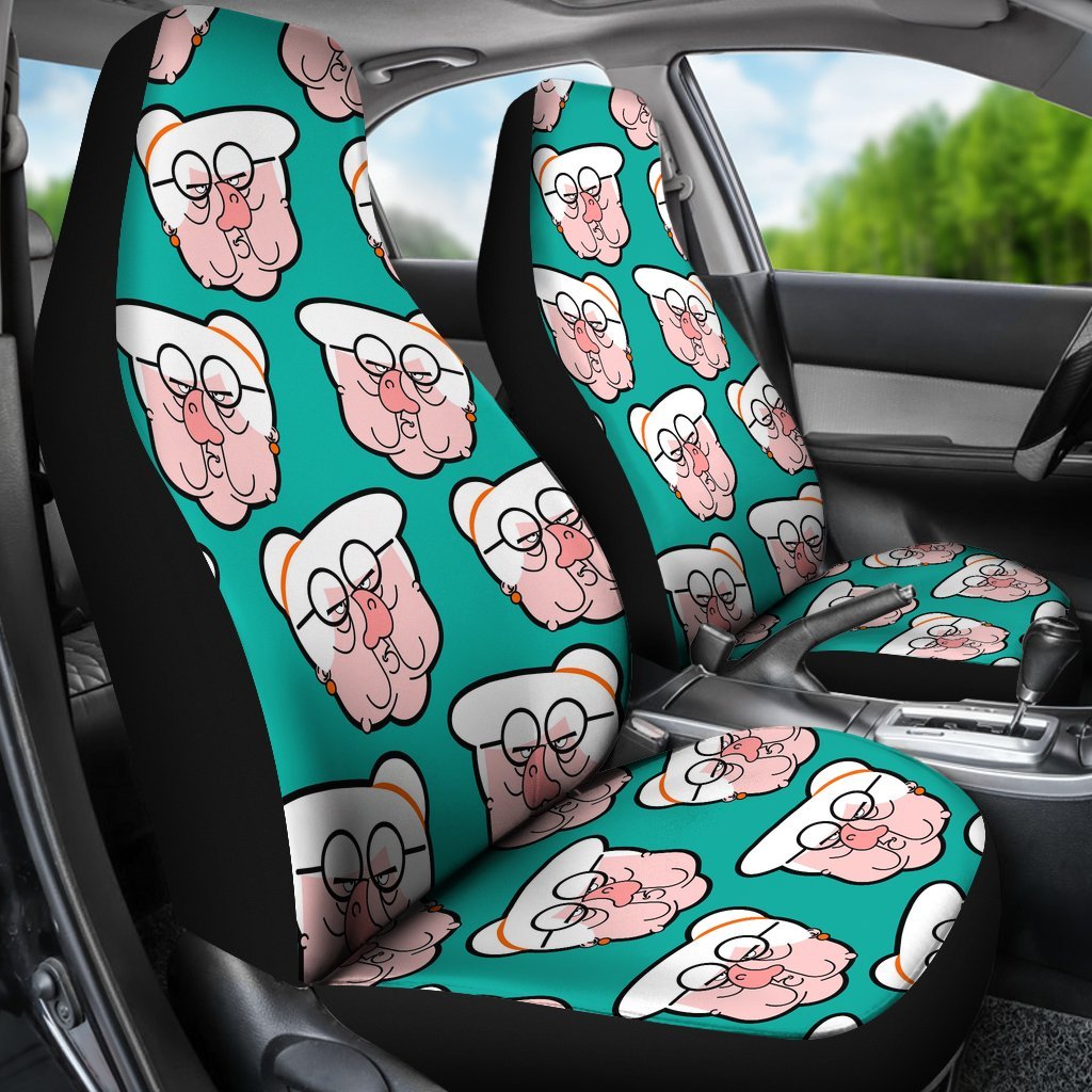 Nana Grandma Pattern Print Universal Fit Car Seat Covers-grizzshop