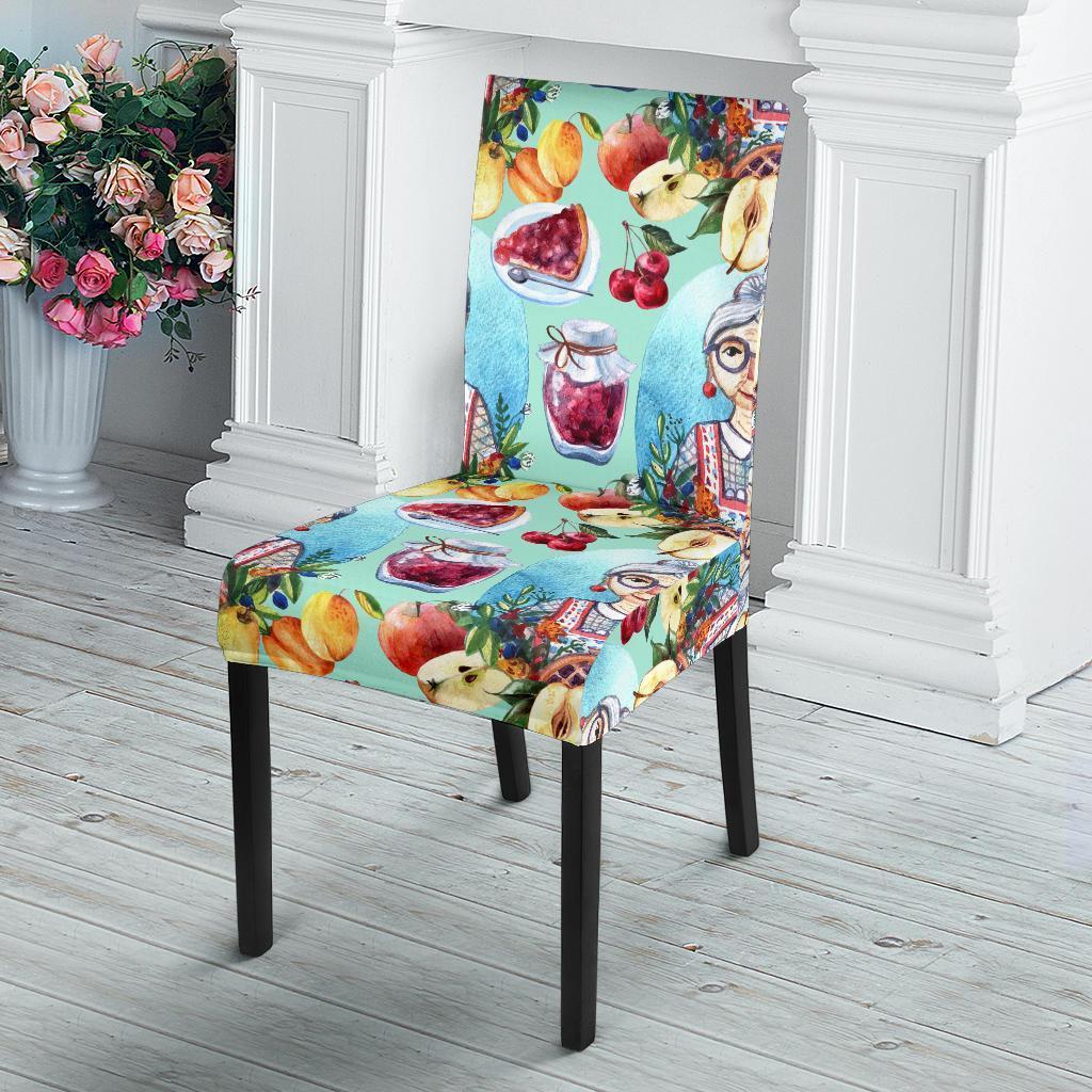 Nana Grandma Print Pattern Chair Cover-grizzshop