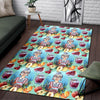 Nana Grandma Print Pattern Floor Mat-grizzshop