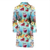 Nana Grandma Print Pattern Men Long Robe-grizzshop