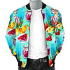 Nana Grandma Print Pattern Men's Bomber Jacket-grizzshop